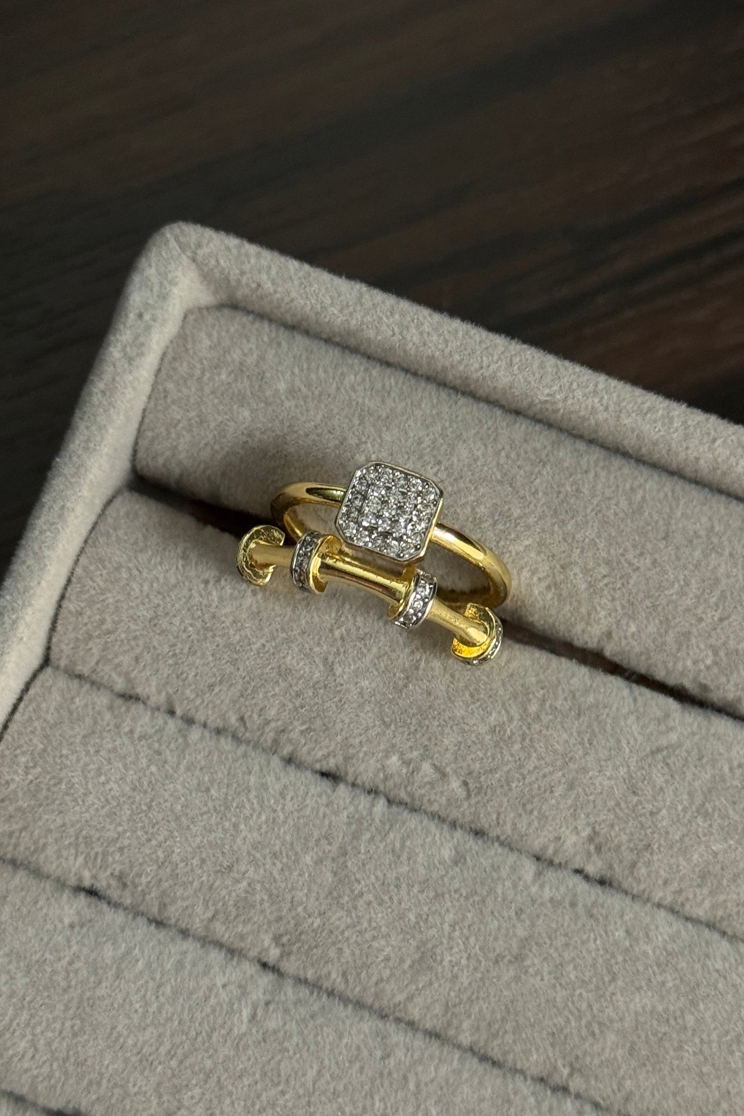 Dual Layered Square Ring