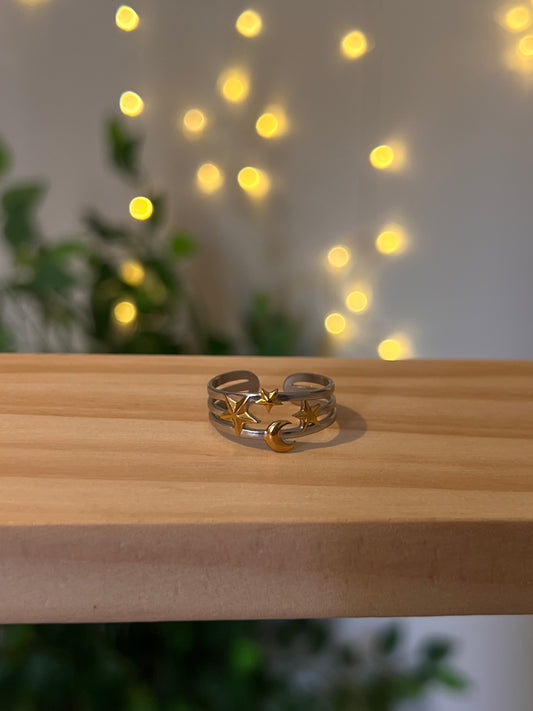 moon star ring