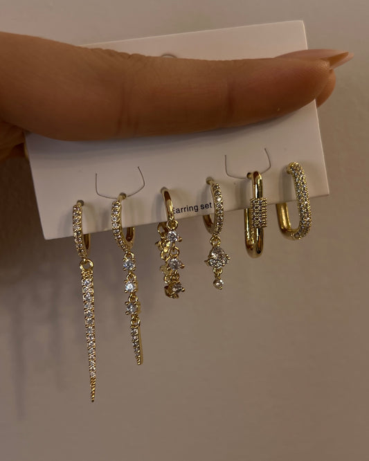 extra glam earring set