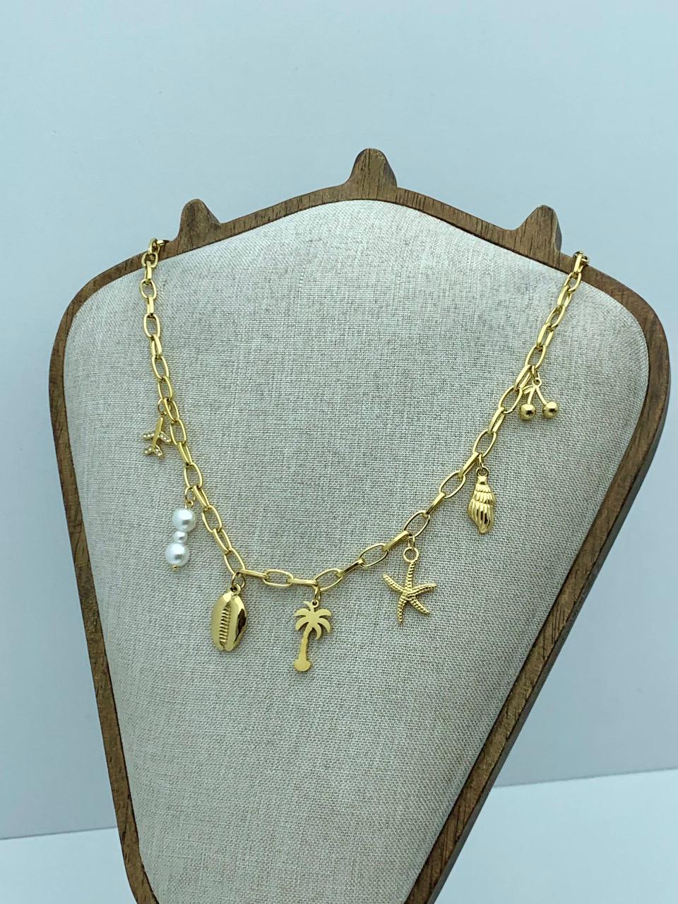 wide chain sea treasure necklace #2