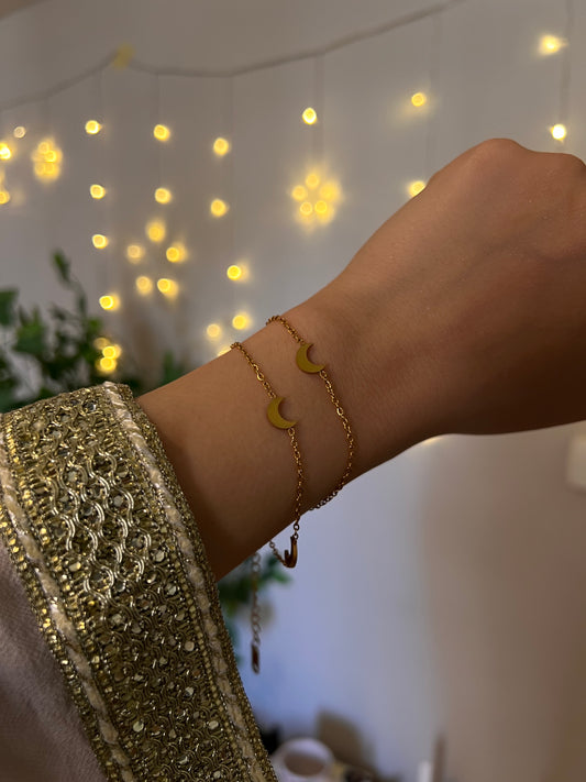 2 in 1 moon bracelet