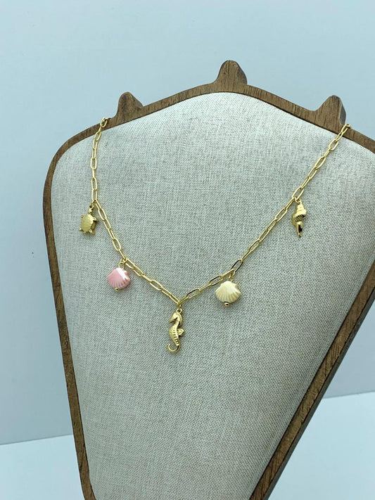 wide chain sea treasure necklace #3