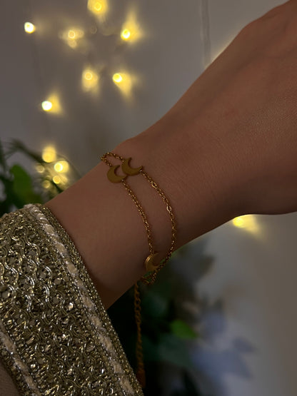 2 in 1 moon bracelet