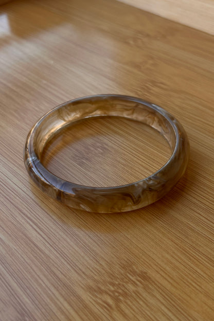 Smokey amber bangle