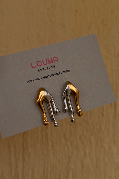 Melting earrings