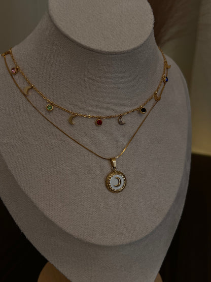 Moon chain necklace