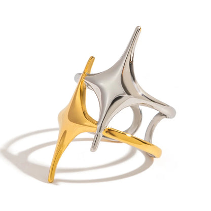 Star Ring (Two Toned Adjustable Ring)