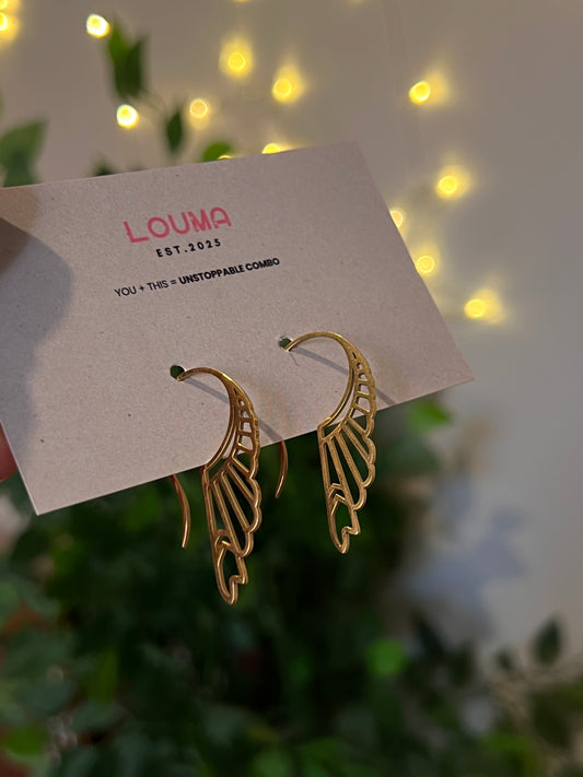 Isis wing earrings