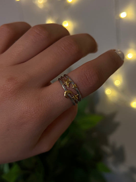 moon star ring