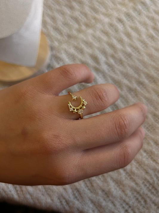 the sparkling moon ring