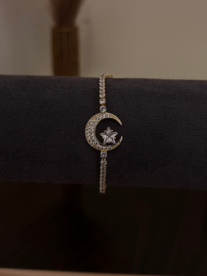 moon tennis bracelet