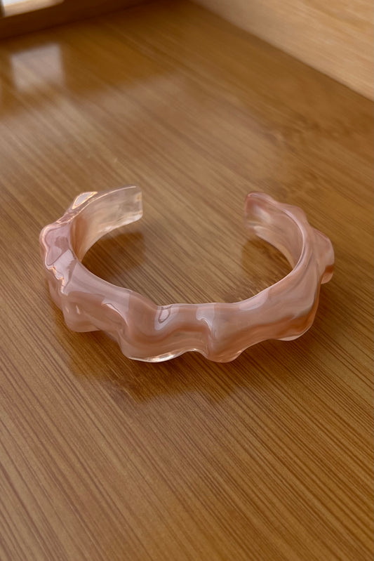 Rose sand wave bangle