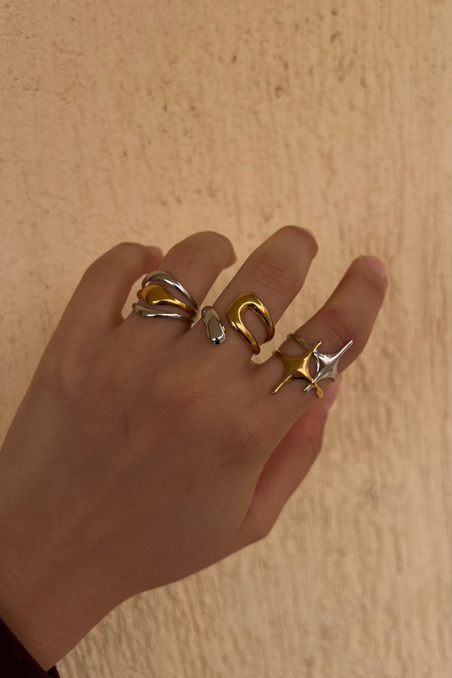 Star Ring (Two Toned Adjustable Ring)