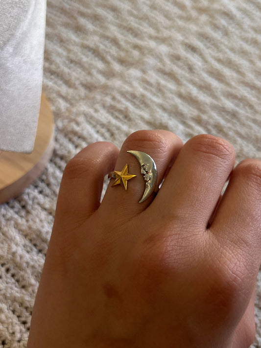 moon & star (gold&silver)