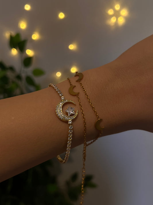 2 in 1 moon bracelet