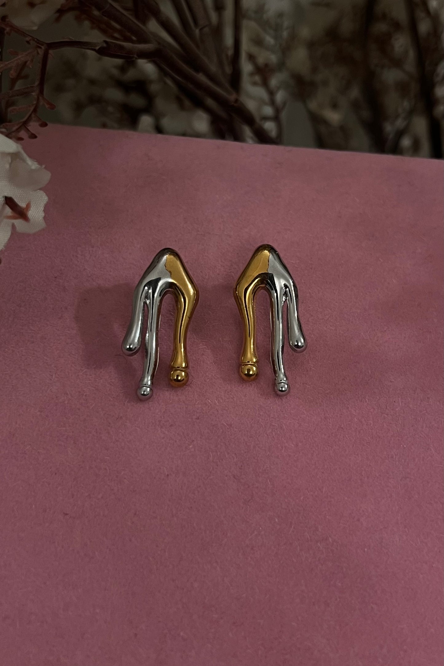 Melting earrings