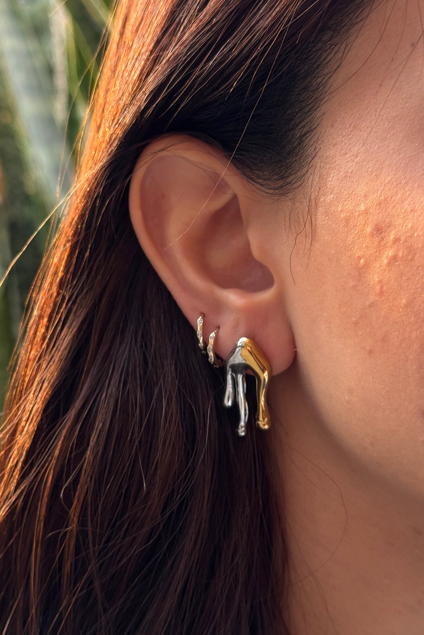 Melting earrings