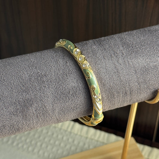 Arabesque Crystal Bangle