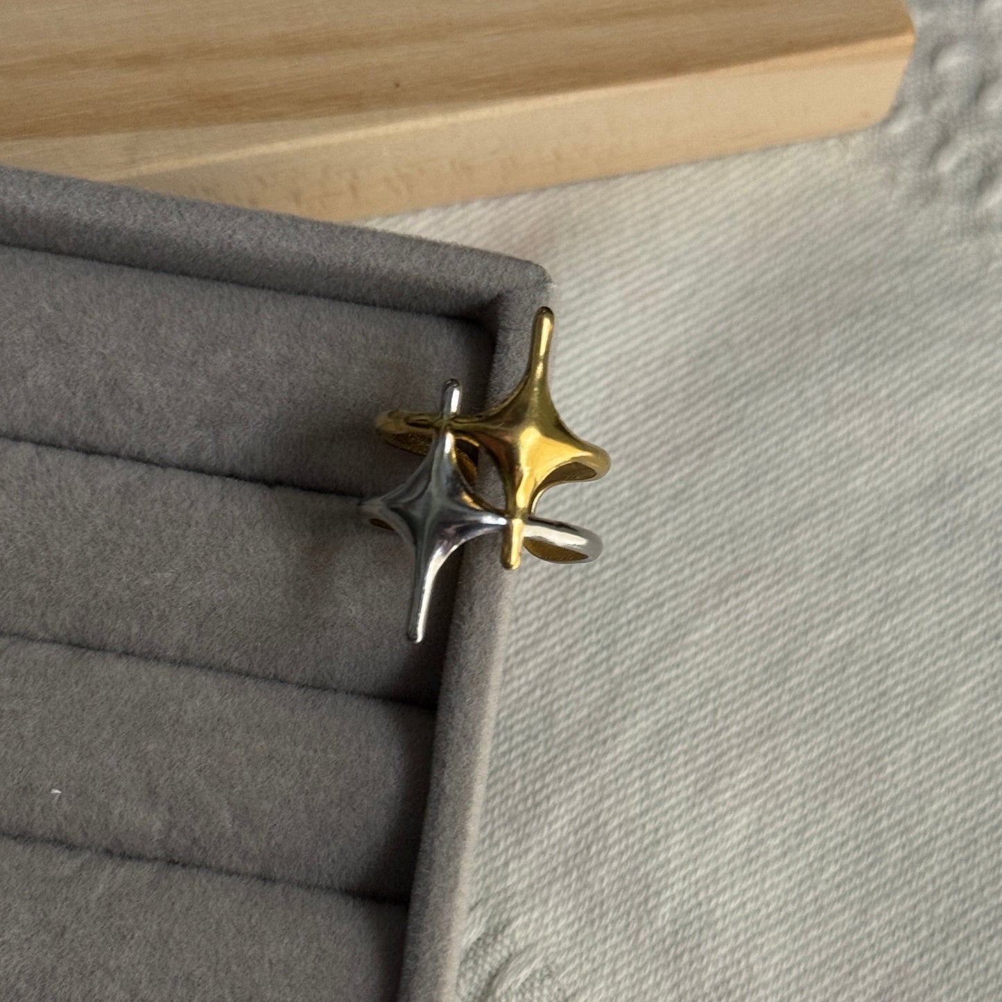 Star Ring (Two Toned Adjustable Ring)
