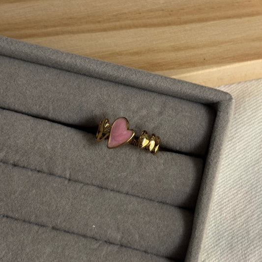 Pink Heart Ring
