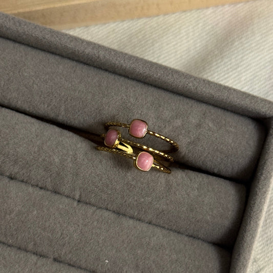 Pink Stones Ring
