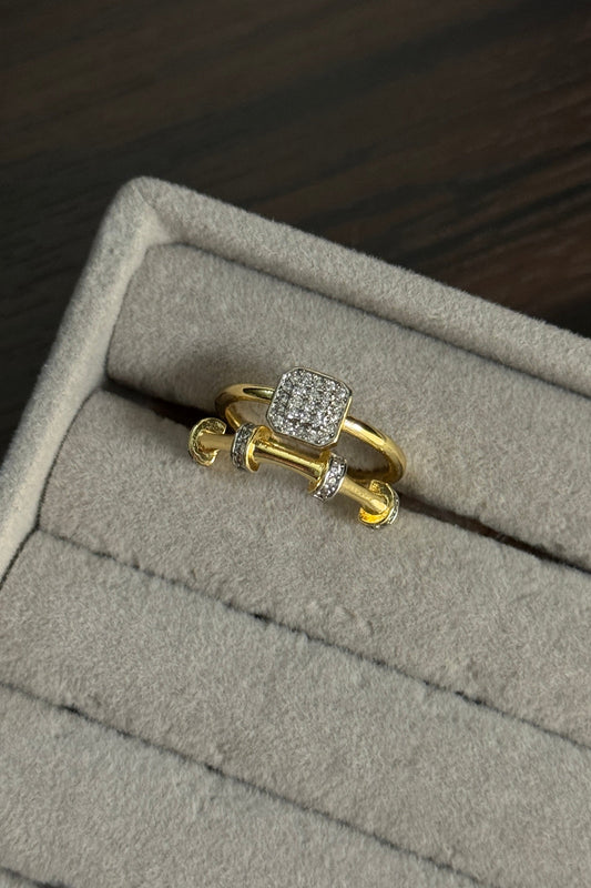 Dual Layered Square Ring