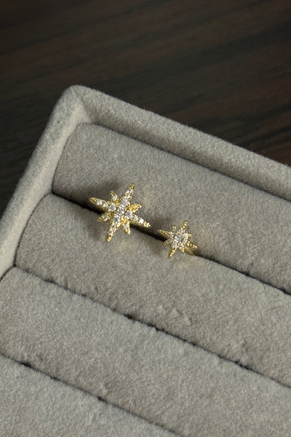 Two-Star Sparkle Ring